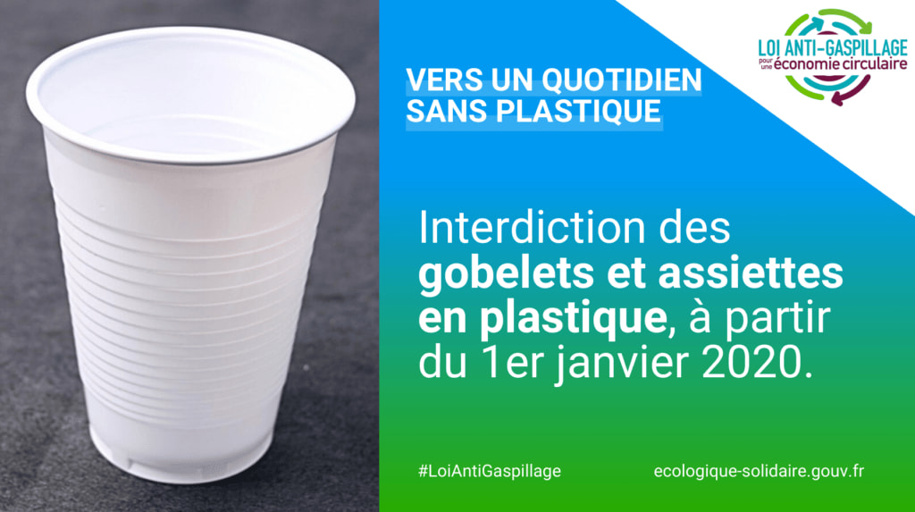 Les gobelets plastique à usage unique interdits le 3 juillet en France ! -  Newcy