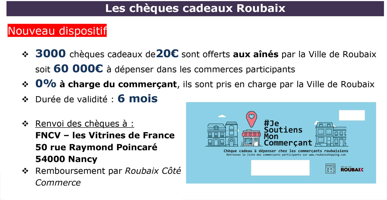 dispositifs de chèques cadeaux ville