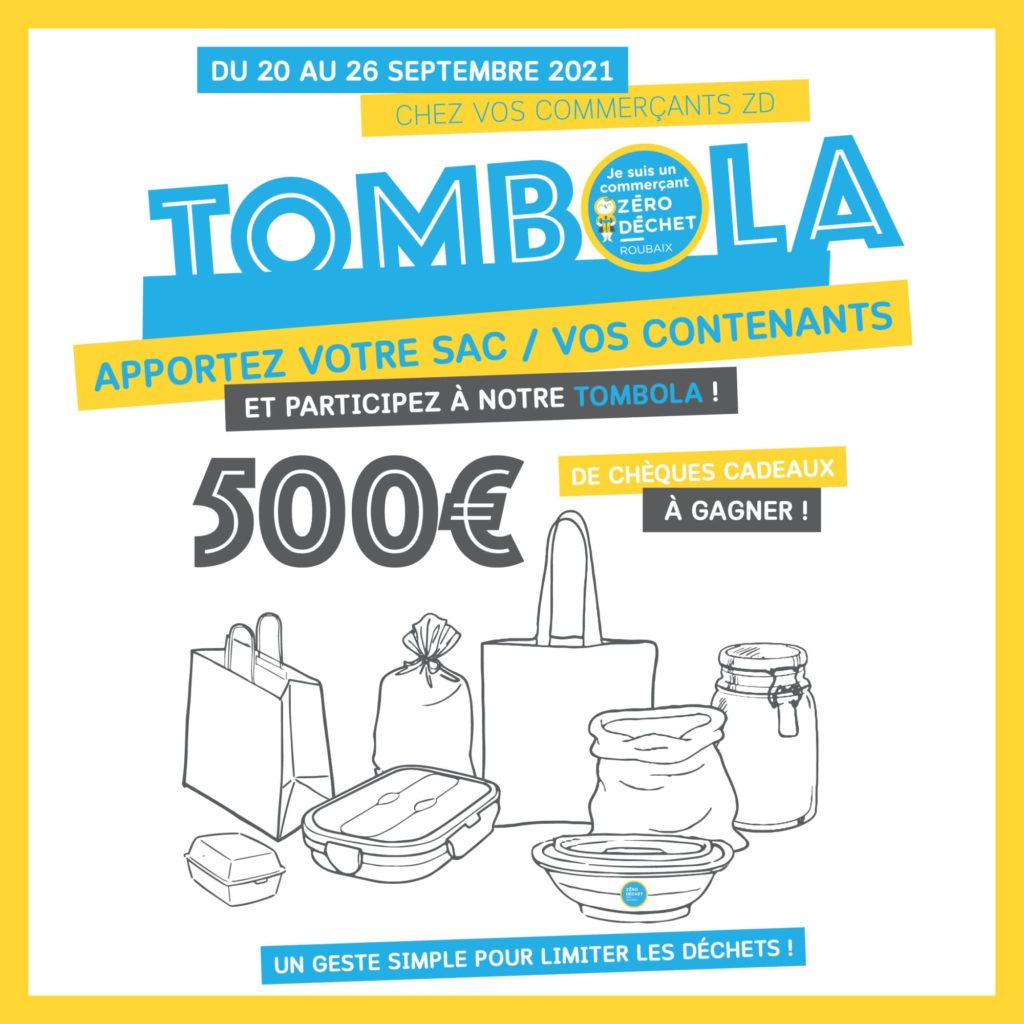 affiche tombola zero dechet